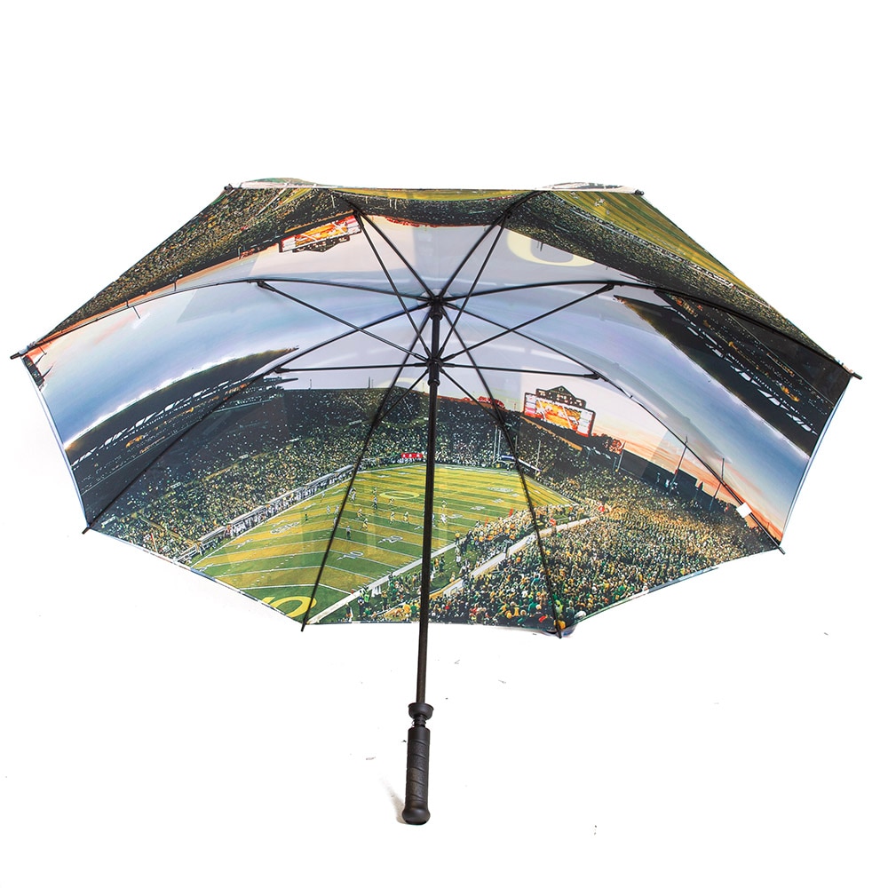 Autzen Stadium, Spirit Product, Green, Umbrella - Golf, Accessories, Unisex, 60", Golf, Double Sided, 701286
